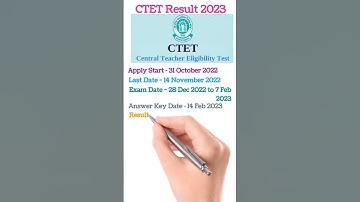 CTET Result 2023 Declared for December 2022 Exam,
