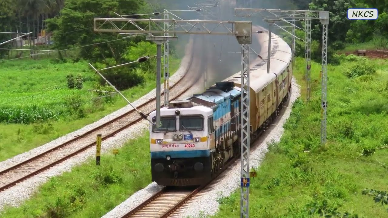7 in 1 Diesel & Electric Train Action on Mysuru - Mangaluru - Arsikere line 