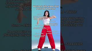 Weirdest Gift Kpop Idols Received From Fans! #shorts #kpop #lesserafim #katseye #eyekons #music #ive