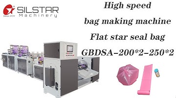 high speed star seal garbage bag making machine