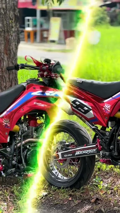MODIFIKASI SUPERMOTO CRF KONSEP WARNA MERAH EMANG ENGGA ADA OBAT 🔥 #shorts