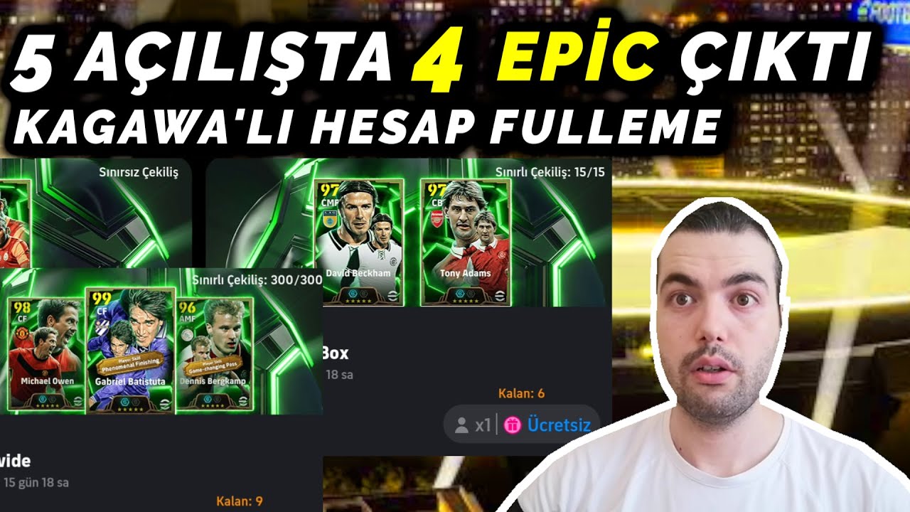 İLK OLDU 😲 5 AÇILIŞTA 4 EPİC ÇIKTI (EPİC KAGAWA'LI HESAP FULLEME FİNAL GÜNÜ) eFootball 2025 Mobile