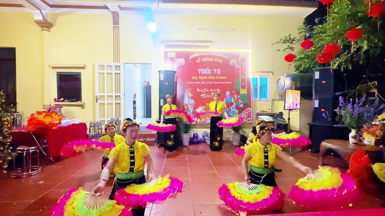 Múa mừng tuổi cụ Trịnh Văn Chính 70 tuổi bài 3 năm 2026