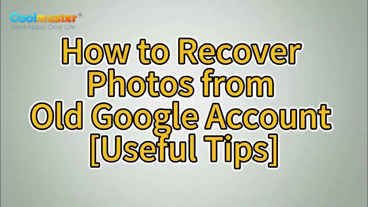 Recover an Existing Account