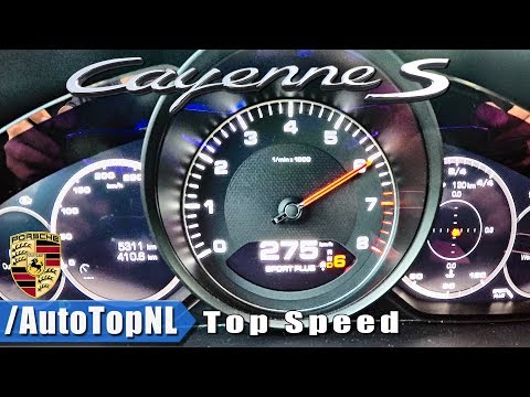 Porsche Cayenne S 2018 ACCELERATION & TOP SPEED 0-275km/h By AutoTopNL