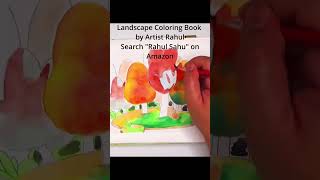 The Landscapes Coloring Book For Adults by Rahul Suresh Sahu is the ideal method to relax and expr