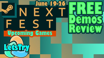 Steam Next Fest Free Game Demos Review: ALL THE FREE DEMOS!! So many Good New Steam Games, Let