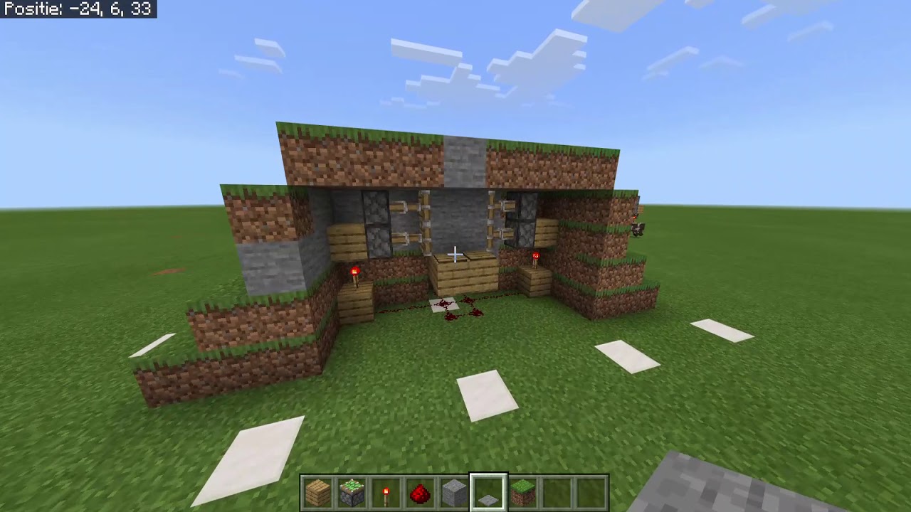 Minecraft redstone deur - YouTube