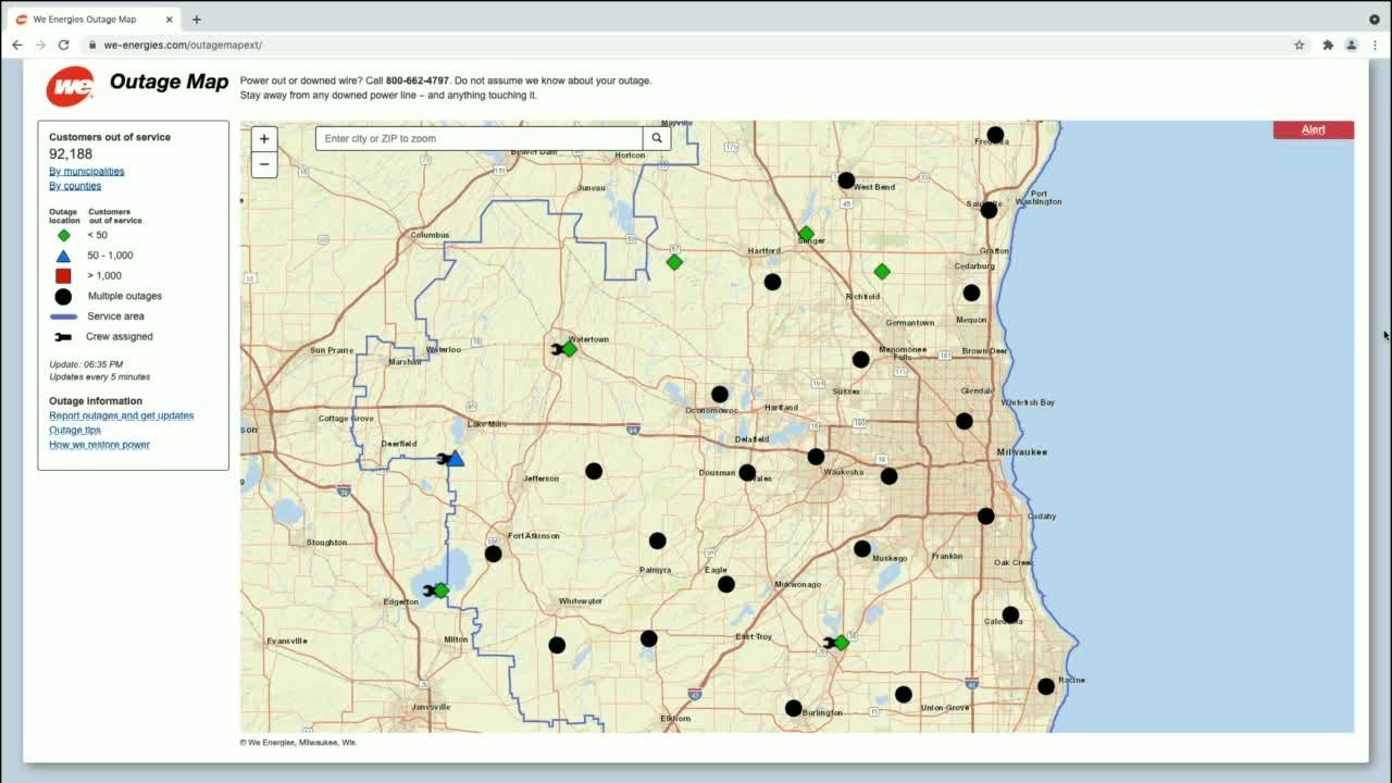 Latest on SE Wisconsin power outages YouTube