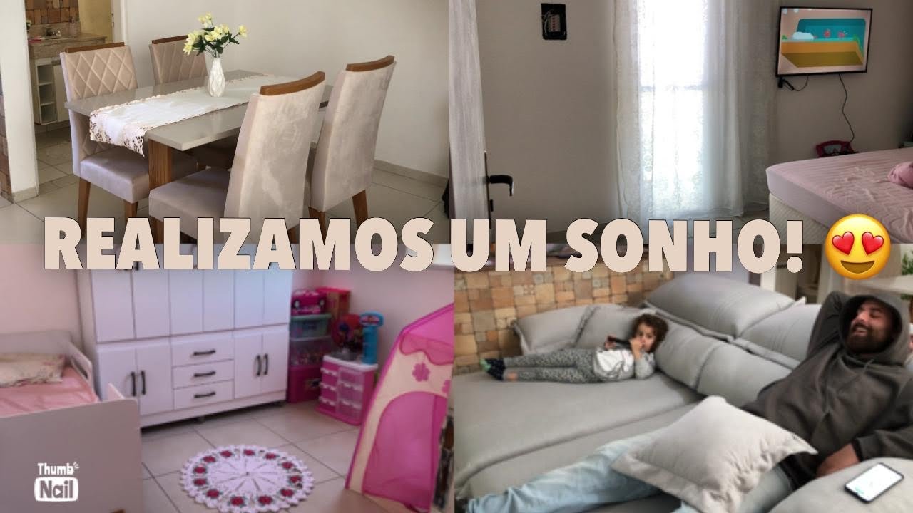 COMPRAMOS UM SOFÁ! NOSSA CASA ESTÁ QUASE PRONTA 😭🙏🏻