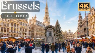 Full Winter Walking Tour in Brussels, Belgium 2026 🇧🇪: Winter Day 2026 [4K 60fps]