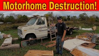 I bought a Derelict Ford Motorhome and Destroyed It!