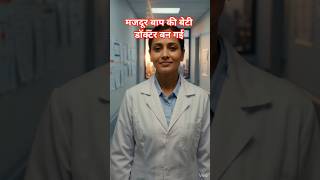 मजदूर बाप की बेटी डॉक्टर #EmotionalStory #AIVideo #Shorts #FatherDaughter #Motivation #DoctorStory