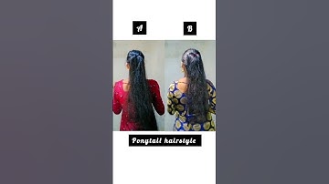 which is the best ponytail hairstyle #hairstyle #hairtutorial #ponytail #summer #hack #viral #shorts