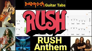 Anthem - RUSH - Guitar + Bass TABS Lesson