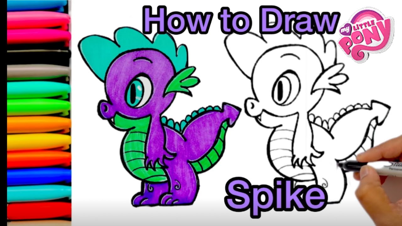 How to Draw Spike | My Little Pony | step by step drawing - YouTube