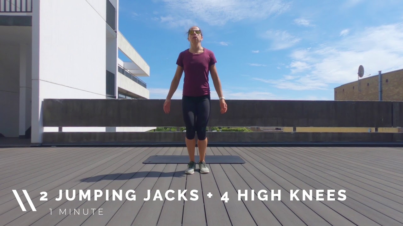 Jumping jack high knees YouTube