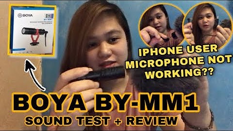 BOYA BY-MM1 SOUND TEST + REVIEW | IPHONE USER EXTERNAL MIC PROBLEM | HOW TO FIX | Sarah Jane Semic