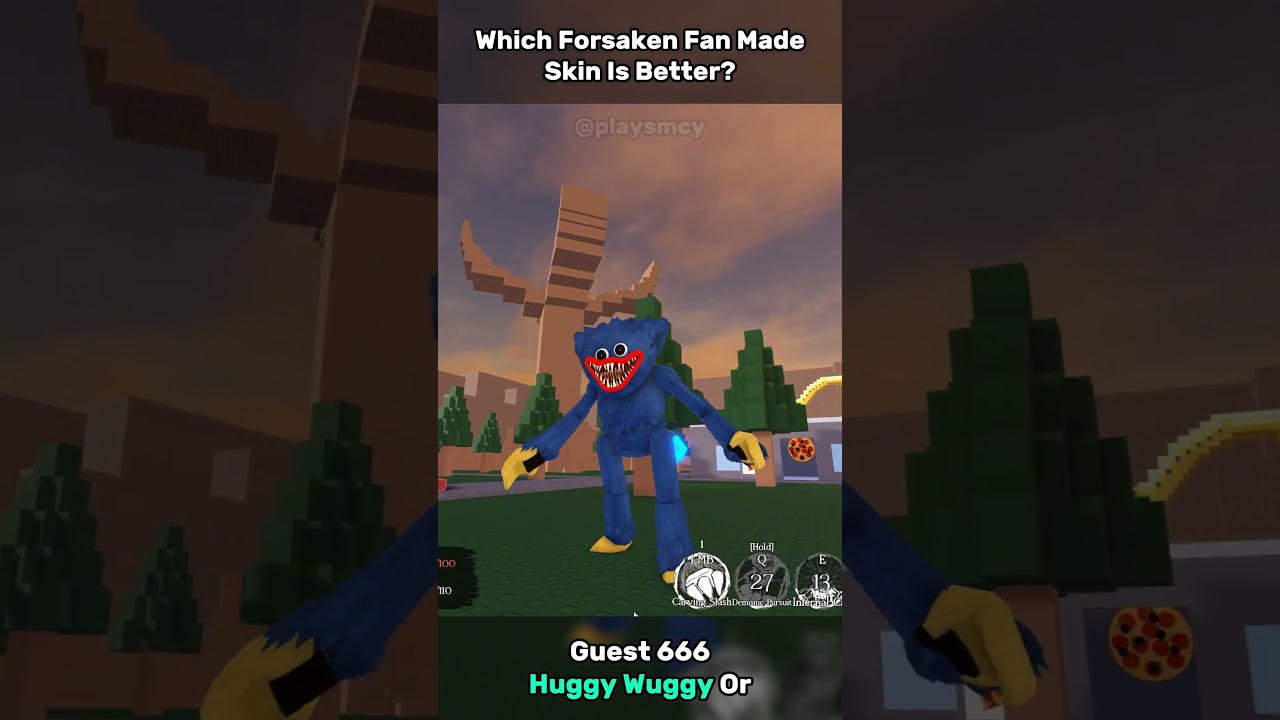 Forsaken Huggy Wuggy Or Seek Skin? 