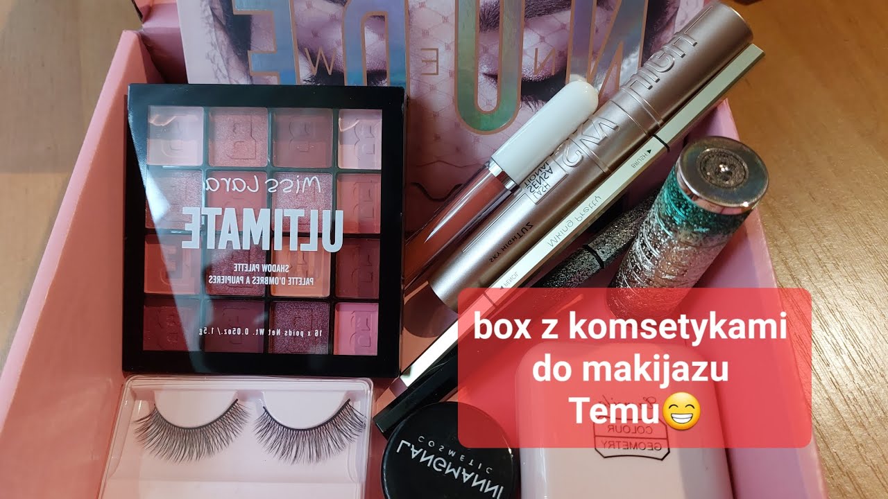 box z kosmetykami do makijażu z TEMU😁😁 ️ YouTube