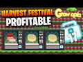 INSANE PROFIT 17 DLS di HARVEST FESTIVAL Growtopia Indonesia!!