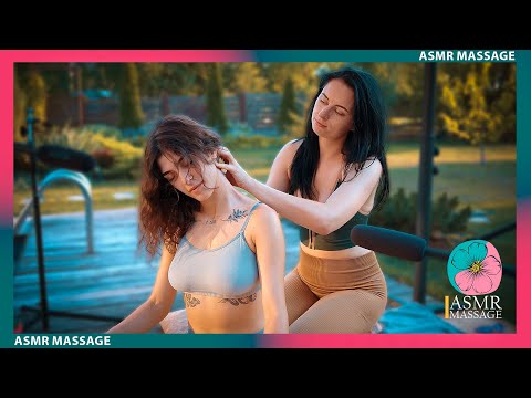 Two Girls by the Pool: the art of gentle ASMR Massage by Anna