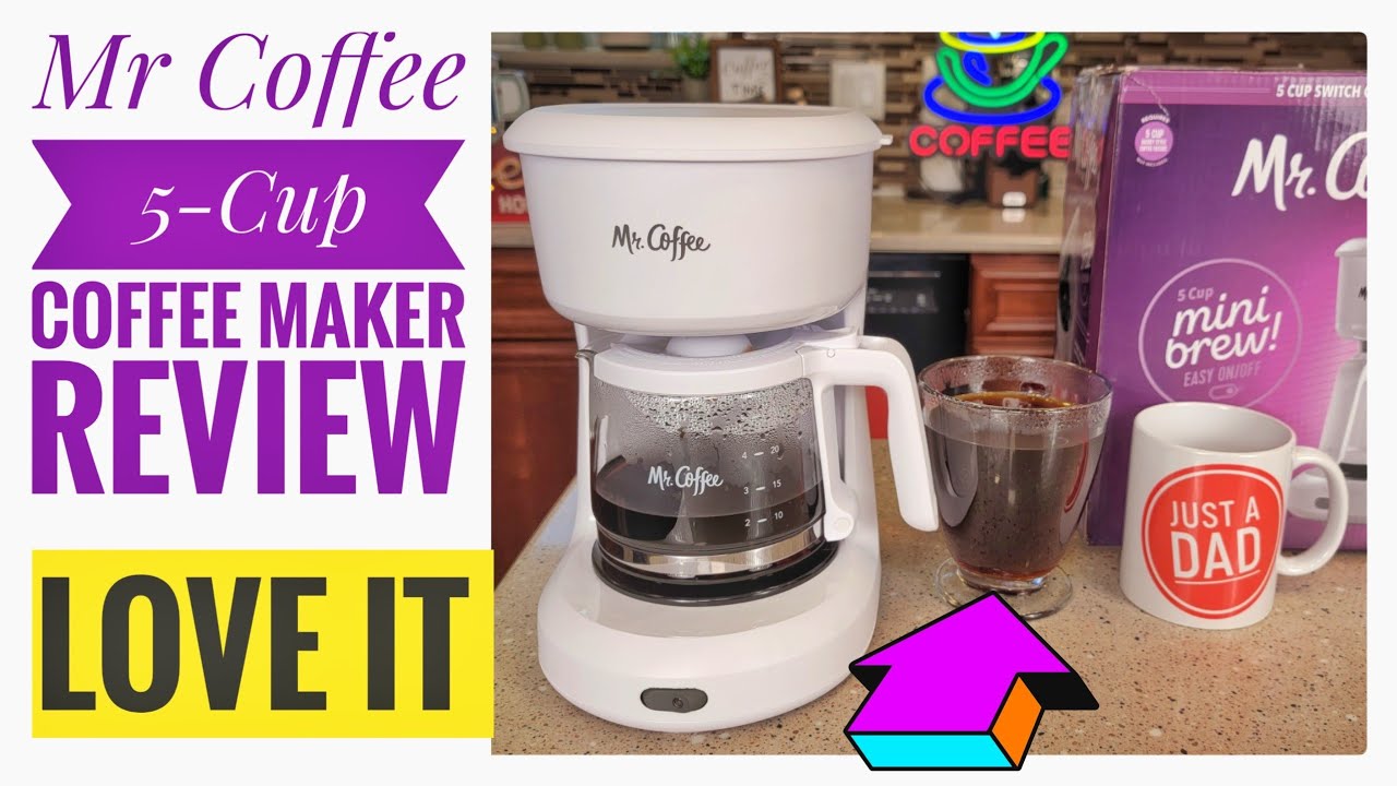 MR. Coffee 5 Cup Mini Brew Switch Coffee Maker Review & HOW TO MAKE COFFEE  