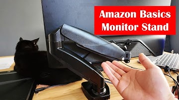 Amazon Basics Gas Spring Single Computer Desk Monitor Arm Mount Review