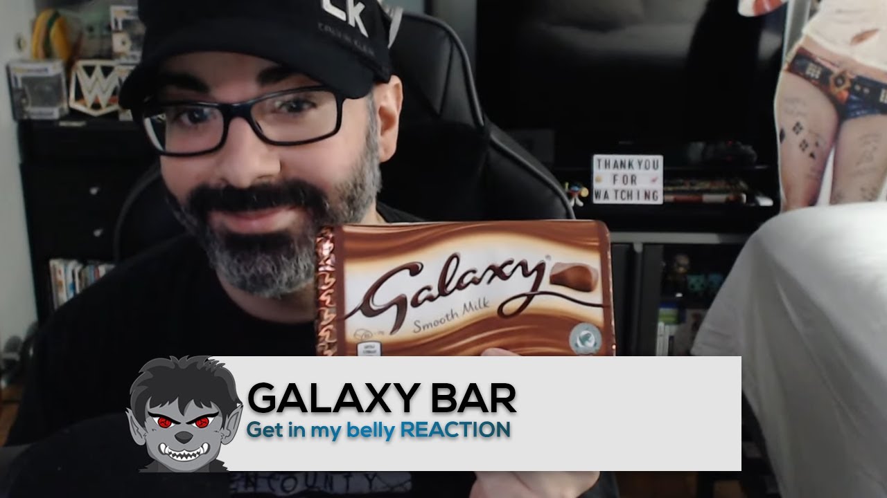 American Tries Galaxy Chocolate Bar REACTION