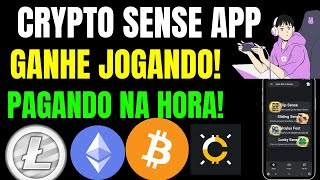 Voltou Pagando Aplicativo Crypto Sense Pagando Na Hora, Ganhe Btc Jogando No Celular.