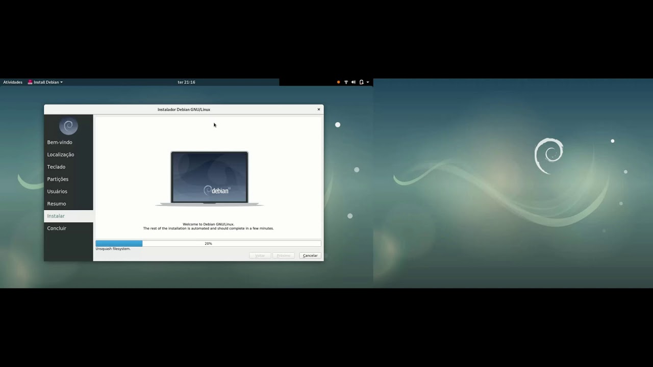 Testes Do Debian Buster Live Gnome YouTube