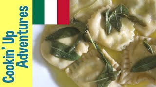 Homemade Ravioli w/Butter Sage Sauce with Nonna Nerina&#39;s Chiara