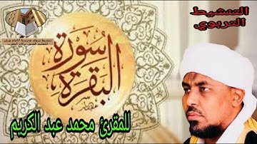 سورة البقرة بصوت المقرئ الشيخ محمد عبد الكريم
