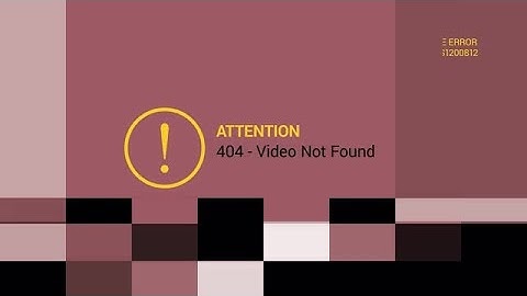 Video Error Opener After Effects Templates
