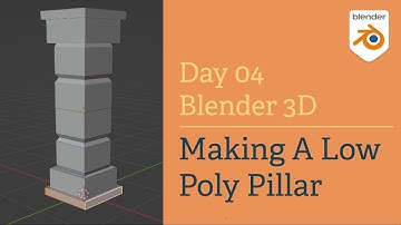 Making A LowPoly Pillar in Blender | Blender Tutorial