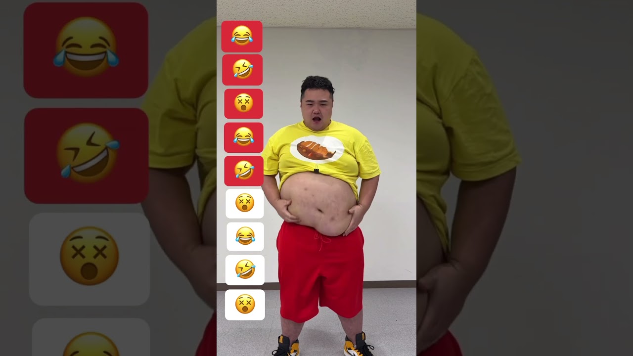 120Kgデブのお腹でワラワラダンス