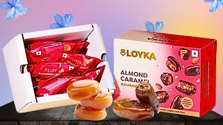 Famous Loyka Caramel Almond Dates Review 🧸✨ #unboxing #dates #gift #snacks Net Worth