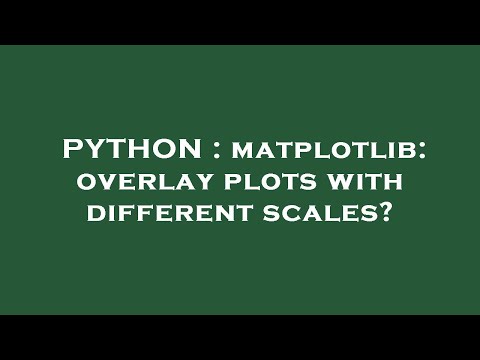 PYTHON : matplotlib: overlay plots with different scales?