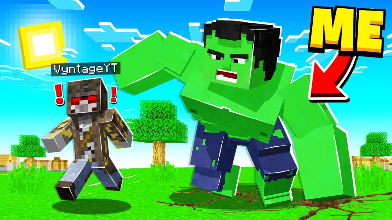 The Hulk PRANK in Minecraft! - Minecraft Trolling Video