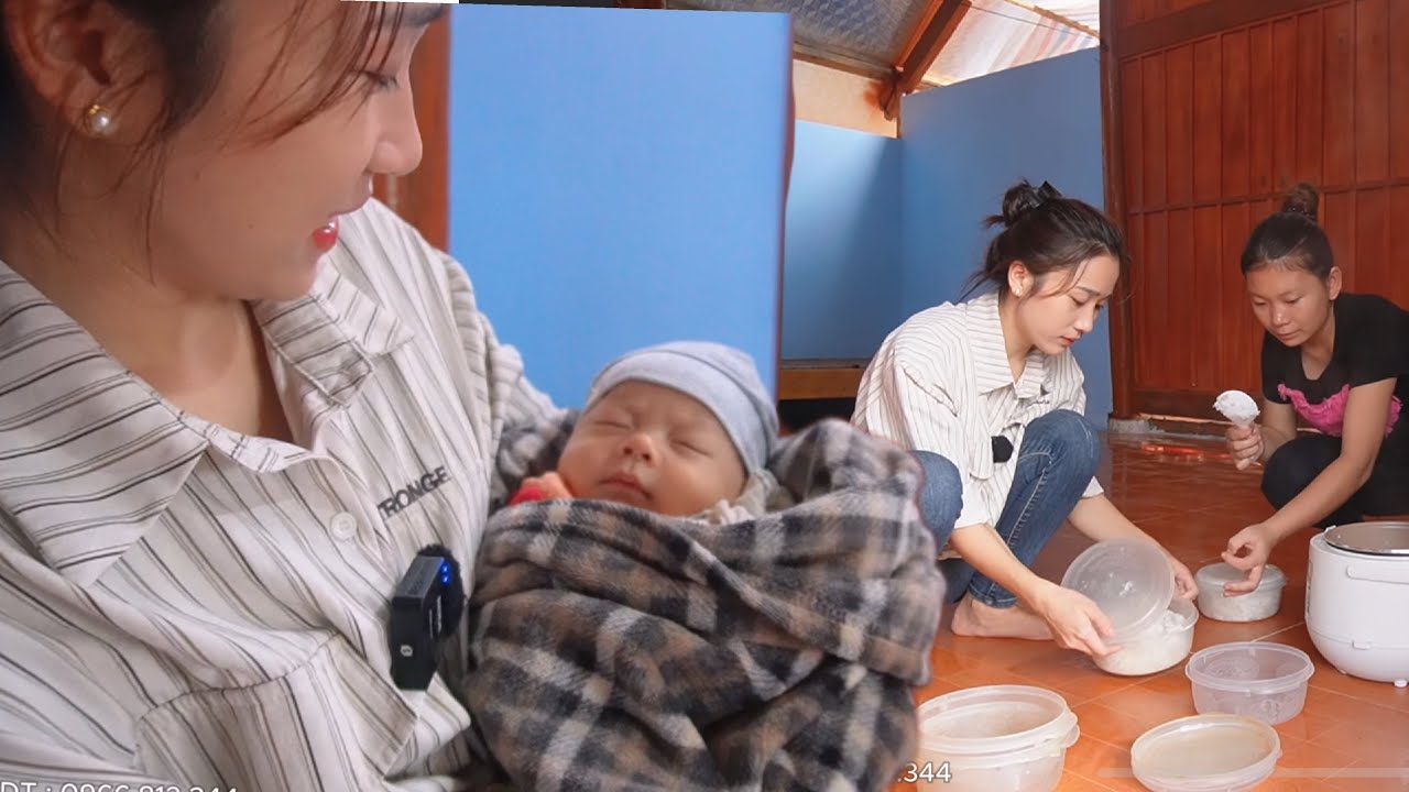 Vừa Có Nhà Mới Vừa Có Con Zai, Anh Hai Gù Ăn Nhà Mới, Họ Hàng Đến Từ Sớm Giúp Đỡ, Bố Mẹ Vợ Đến chơi