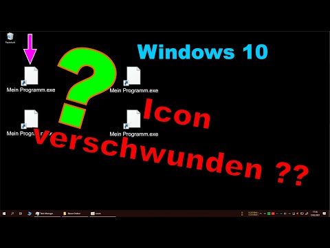 Windows 10 Programm Symbol Icon verschwunden