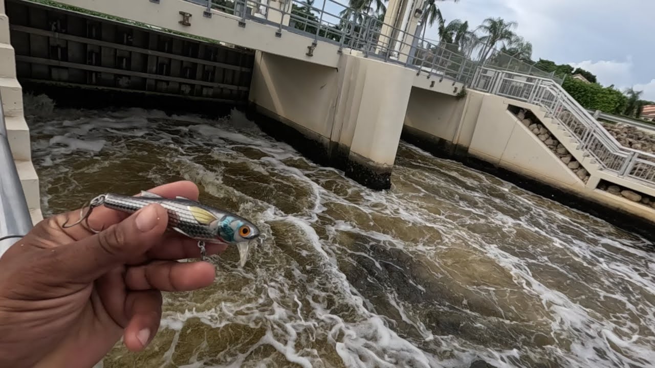 This MASSIVE SLIDE SPILLWAY Was Loaded With Fish!!! (First Time Fishing It)