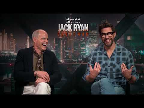 John Krasinski Jokes That Michael Kelly Has Been “Incarcerated 4 Times” 😂 | Jack Ryan Interview