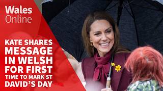 Kate shares message in Welsh for first time to mark St David’s Day Original Video