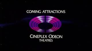 Cineplex Odeon Theatres Coming Attractions V2 Flat New