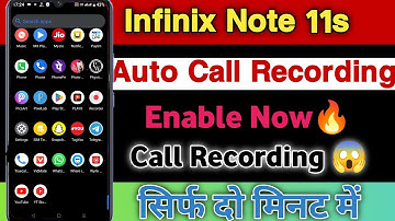 Infinix Note 11s Auto Call Recording Enable Kaise Karen || Automatic Call Recording Enable Setting |