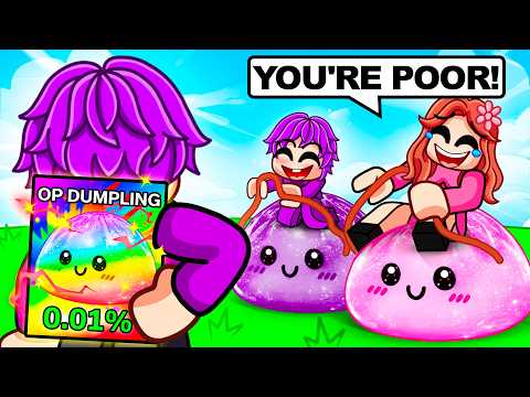 I Pretended to be a NOOB in Roblox Dumpling Race with OP SECRETS