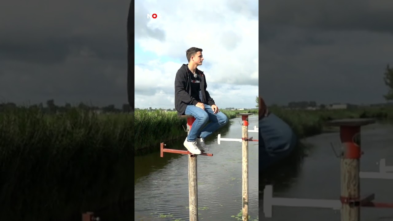 Vrienden zitten 52 uur lang op een paal