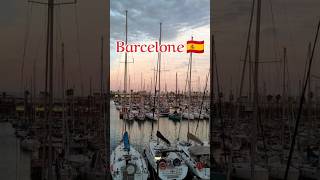 Barcelona ?? Boat view.  منظر رائع على القوارب من برشلونة إسبانيا.لايك و متابعة ️