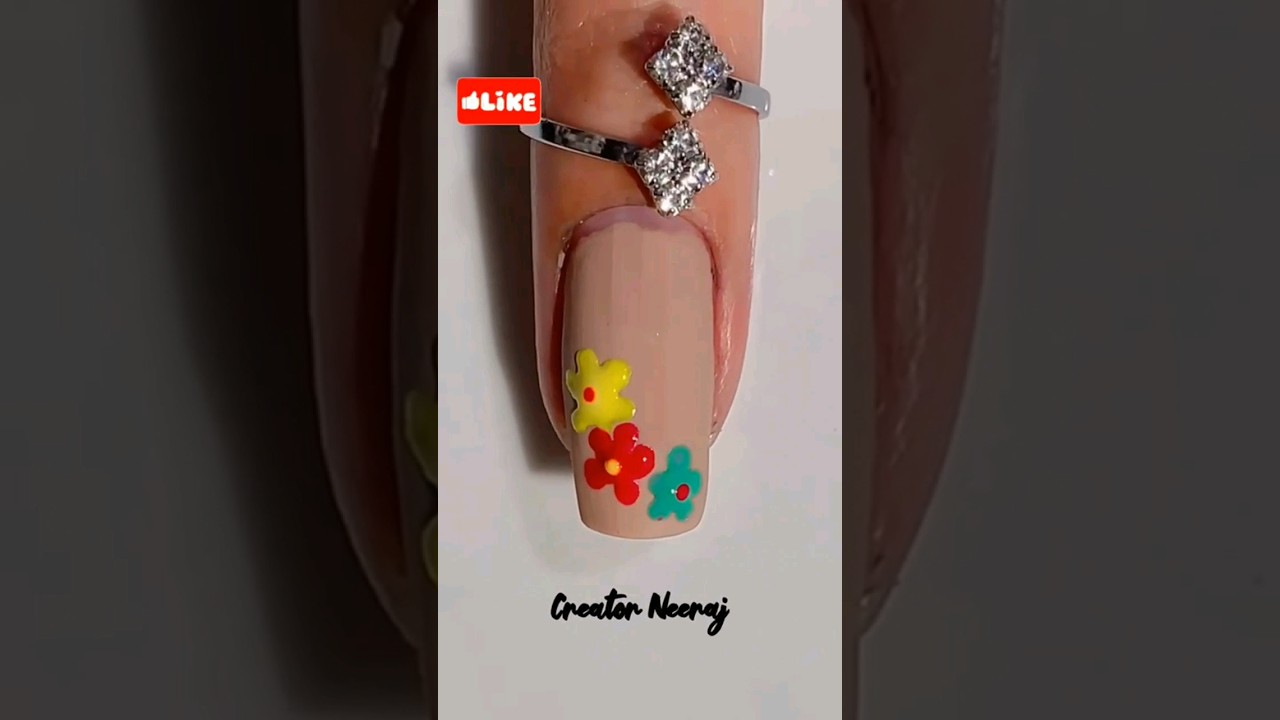 🍁🍁TRI💥FOLWER Easy Nail Art🤩😍 